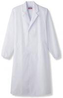 医療用白衣　男性用シングル検査衣　長袖　MR-210　白　サーヴォ